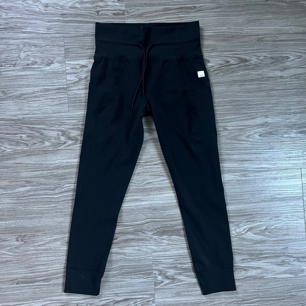 Vuori Daily Jogger Black High Rise Drawstring Pants VW490 Womens Medium